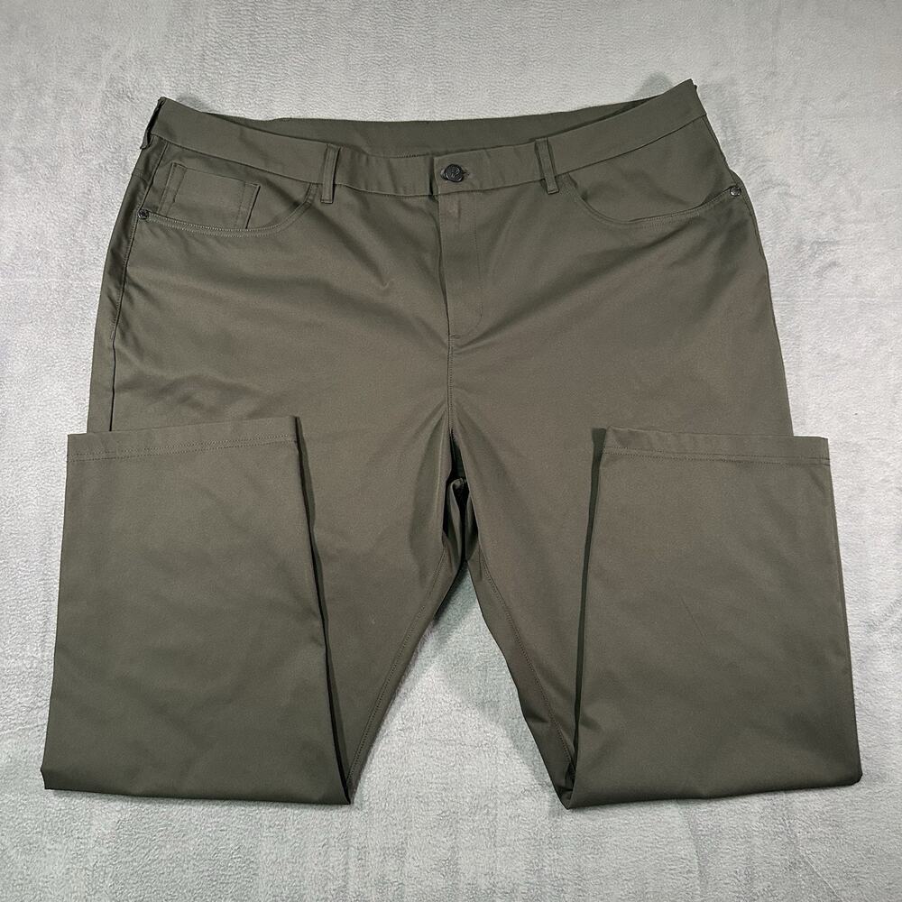 Public Rec Pants Mens 44x28 Olive Workday Performance Stretch Chino Comfort
